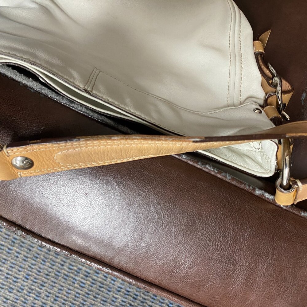 Vintage Coach Women's Zoe Leather Hobo Shoulder Bag - Picture 11 of 14